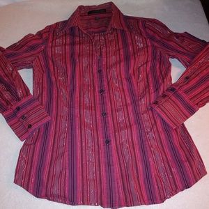 express design studio womens large button down top